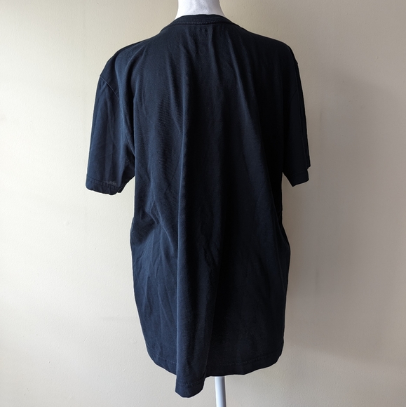 Nike Black Red Swoosh Dri Fit Tee Large - Picture 3 of 5